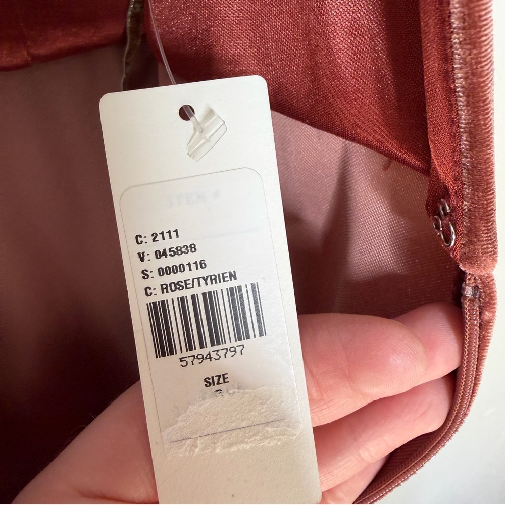 NEW‎ | Jenny Yoo Ryland Velvet V-Neck V-Back Gown/English Rose - Picture 11 of 13